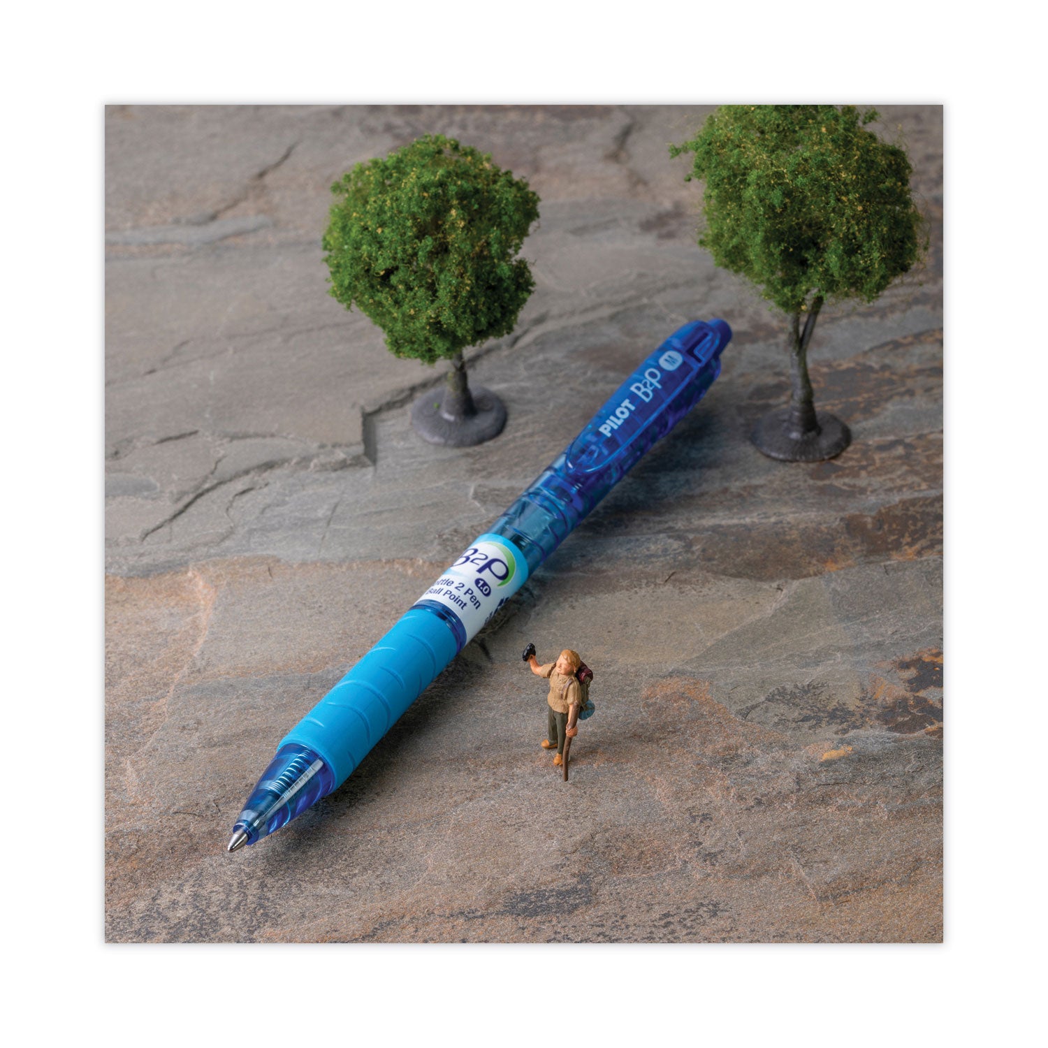 Pilot Med-Point Ballpoint Pens - 1 mm Medium Pen Point - Refillable - Retractable - Blue Ink - Gel-based - Plastic Barrel - 1 Dozen