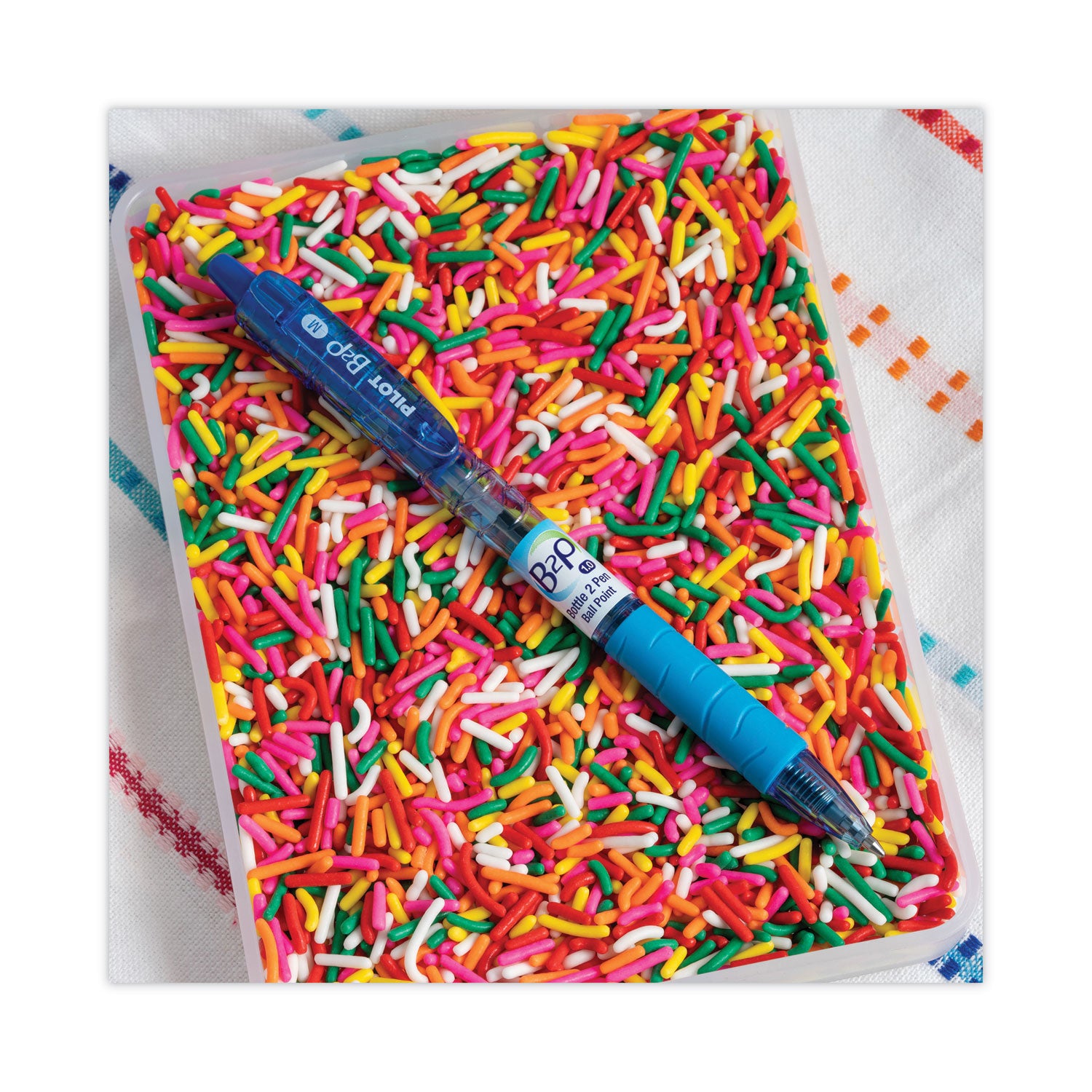 Pilot Med-Point Ballpoint Pens - 1 mm Medium Pen Point - Refillable - Retractable - Blue Ink - Gel-based - Plastic Barrel - 1 Dozen