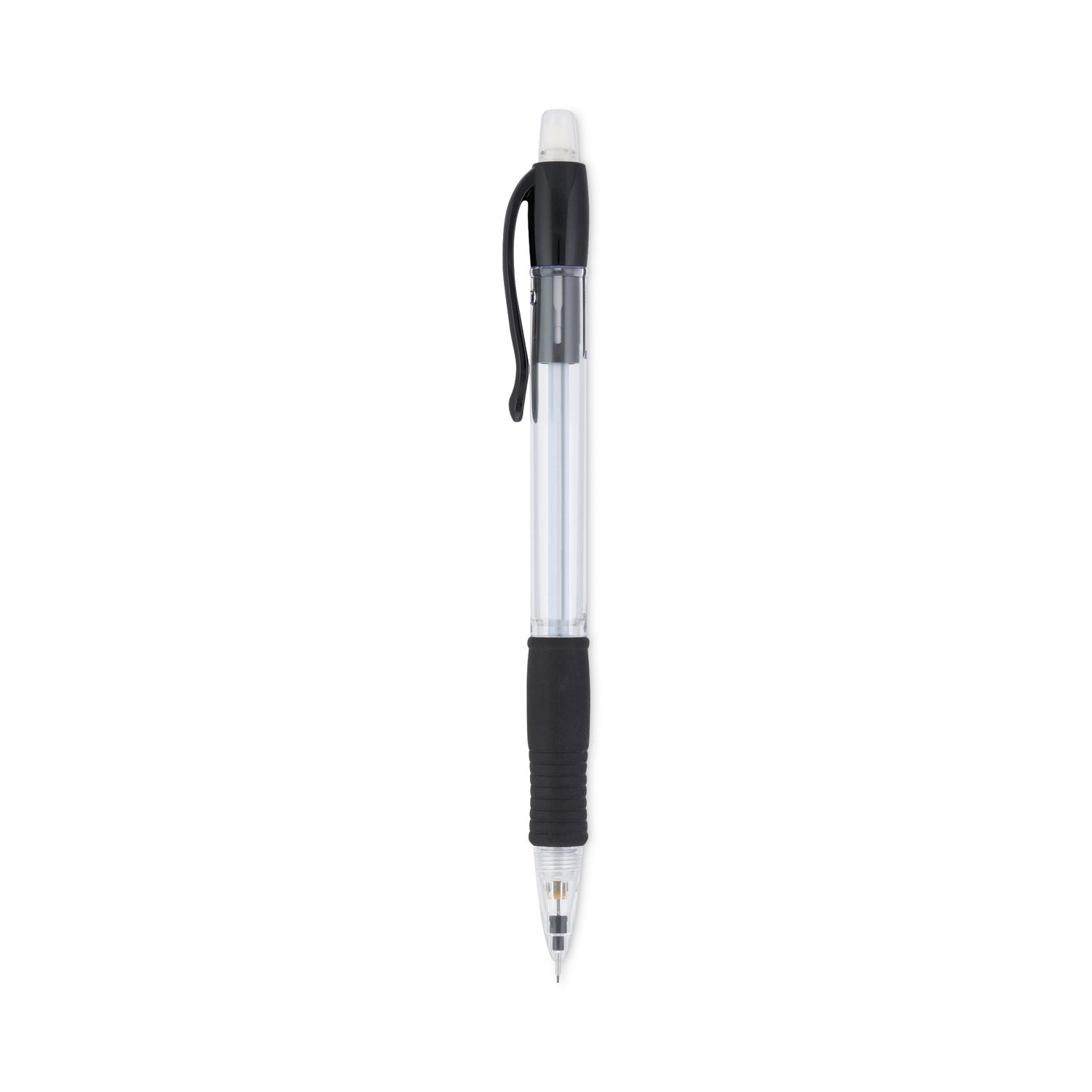 Pilot Mechanical Pencils - 0.5 mm Lead - HB/#2 - Refillable - Clear, Black Barrel - 1 Dozen