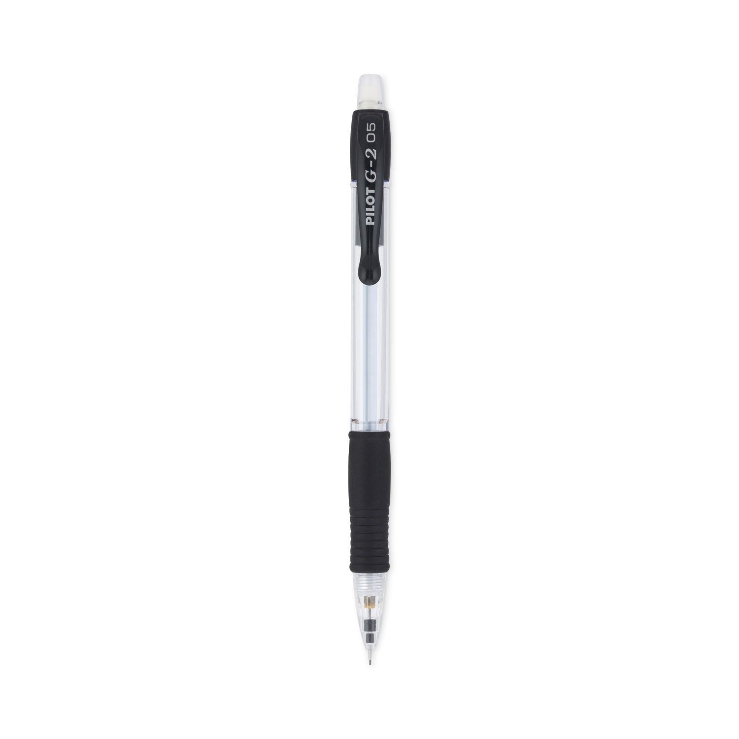 Pilot Mechanical Pencils - 0.5 mm Lead - HB/#2 - Refillable - Clear, Black Barrel - 1 Dozen