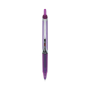 Pilot Extra-Fine Premium Retractable Rolling Ball Pens - 0.5 mm Extra Fine Needle Pen Point - Refillable - Retractable - Purple Ink - Water Based - Purple Barrel - Writing - 1 Dozen