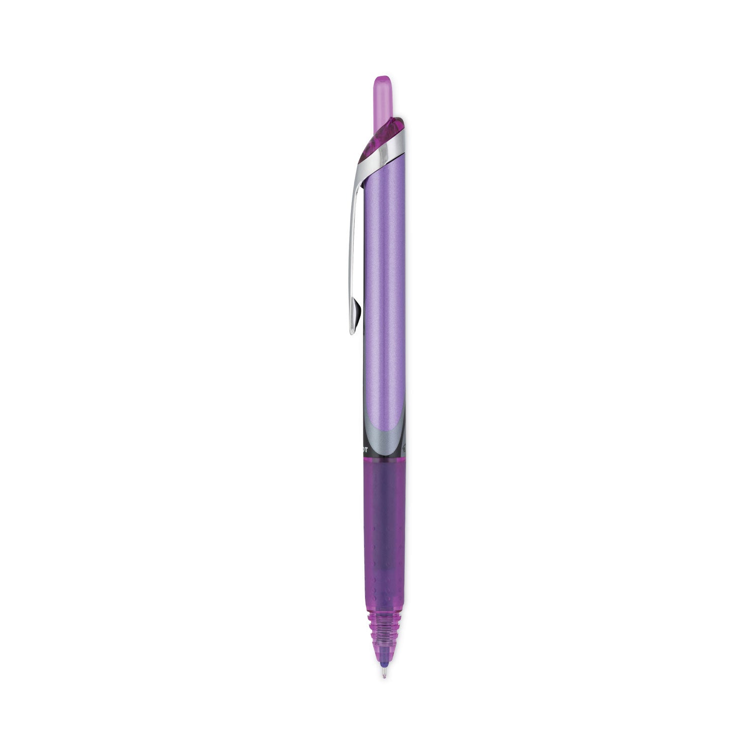 0.7 mm Fine Pen Point - Refillable - Retractable - Purple Ink - Water Based - Purple Barrel - 1 Each