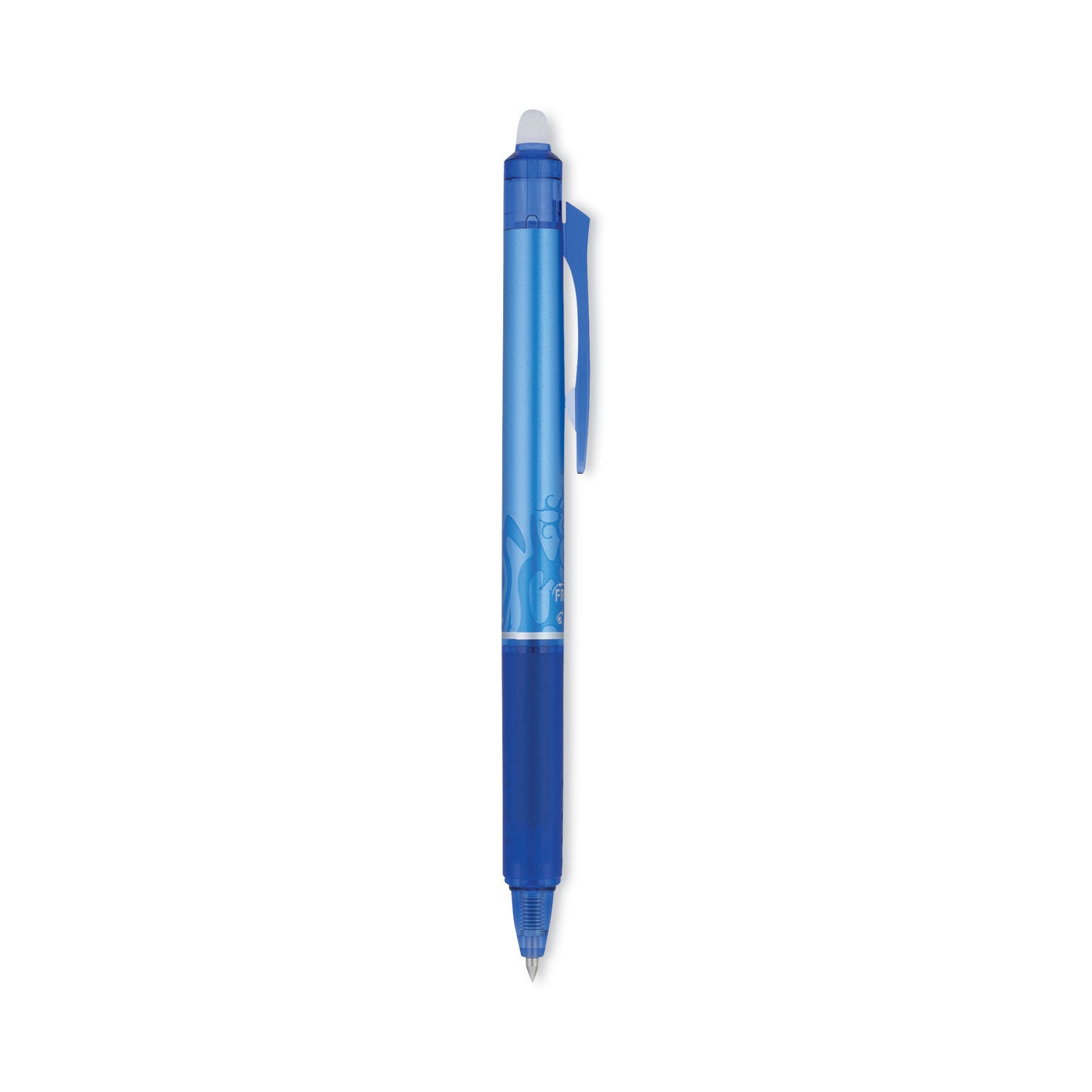Pilot FriXion Ball Clicker Gel Ink Pens, 0.5 mm Extra Fine, Retractable, Erasable, Blue Ink, 1 Dozen