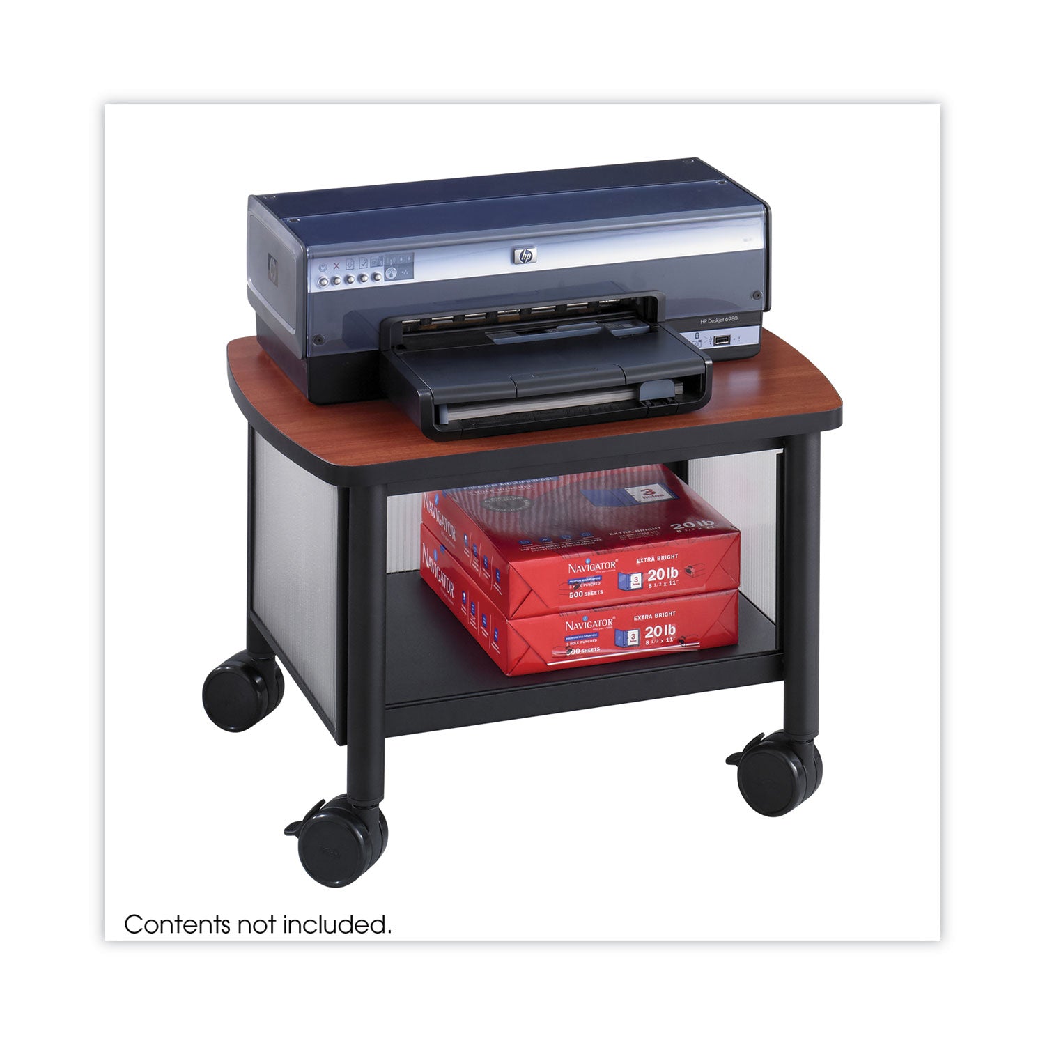 Under Table Printer Stand Blk
