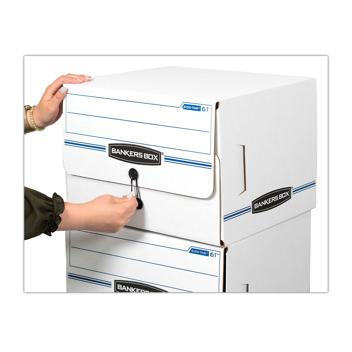 Bankers Box Side-Tab File Storage Boxes