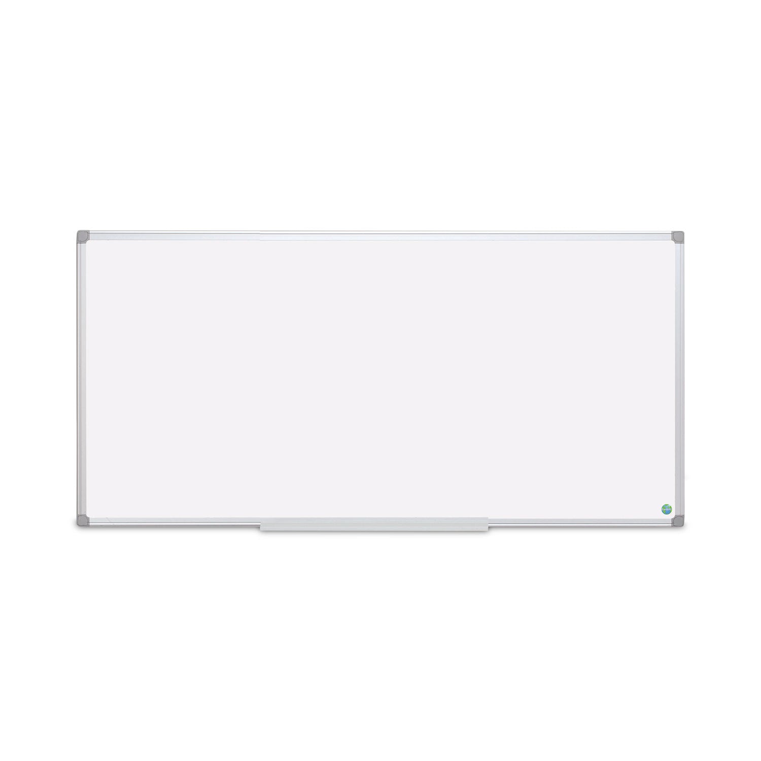 Earth Silver Easy Clean Magnetic Dry Erase Boards, 96" x 48", White Surface, Satin Aluminum Frame
