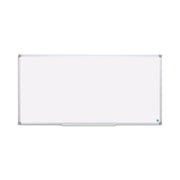 Earth Silver Easy Clean Magnetic Dry Erase Boards, 96" x 48", White Surface, Satin Aluminum Frame