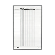 Quartet Classic In/Out Board System - 36" Board Height x 24" Board Width - White Porcelain Surface - Magnetic, Scratch Resistant, Dent Resistant, Stain Resistant, Ghost Resistant, Durable - Black Aluminum Frame - 1 Each