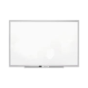 Quartet Classic Premium Porcelain Magnetic Board, 72" x 48", White Surface, Silver Aluminum Frame, Rectangle, Horizontal/Vertical Orientation, Magnetic, 1 Each