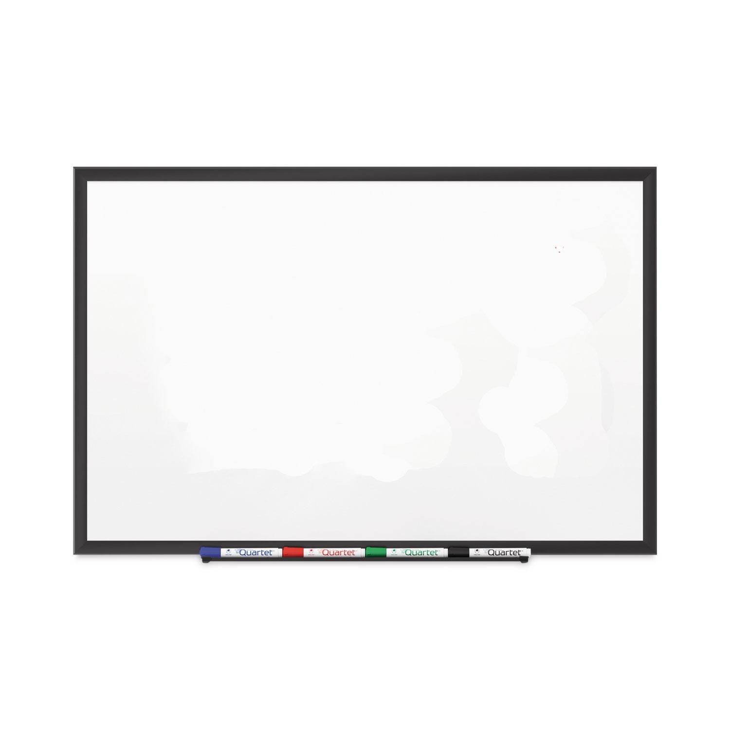 Quartet DuraMax Classic Whiteboard - 96" (8 ft) Width x 48" (4 ft) Height - White Porcelain Surface - Black Aluminum Frame - Rectangle - Horizontal/Vertical - Magnetic - 1 / Each