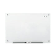 Quartet Infinity Glass Dry-Erase Whiteboard, 24" x 18", White Tempered Glass, Magnetic, Frameless, Includes Mounting Hardware, Marker Tray, Dry Erase Marker, 1 Each