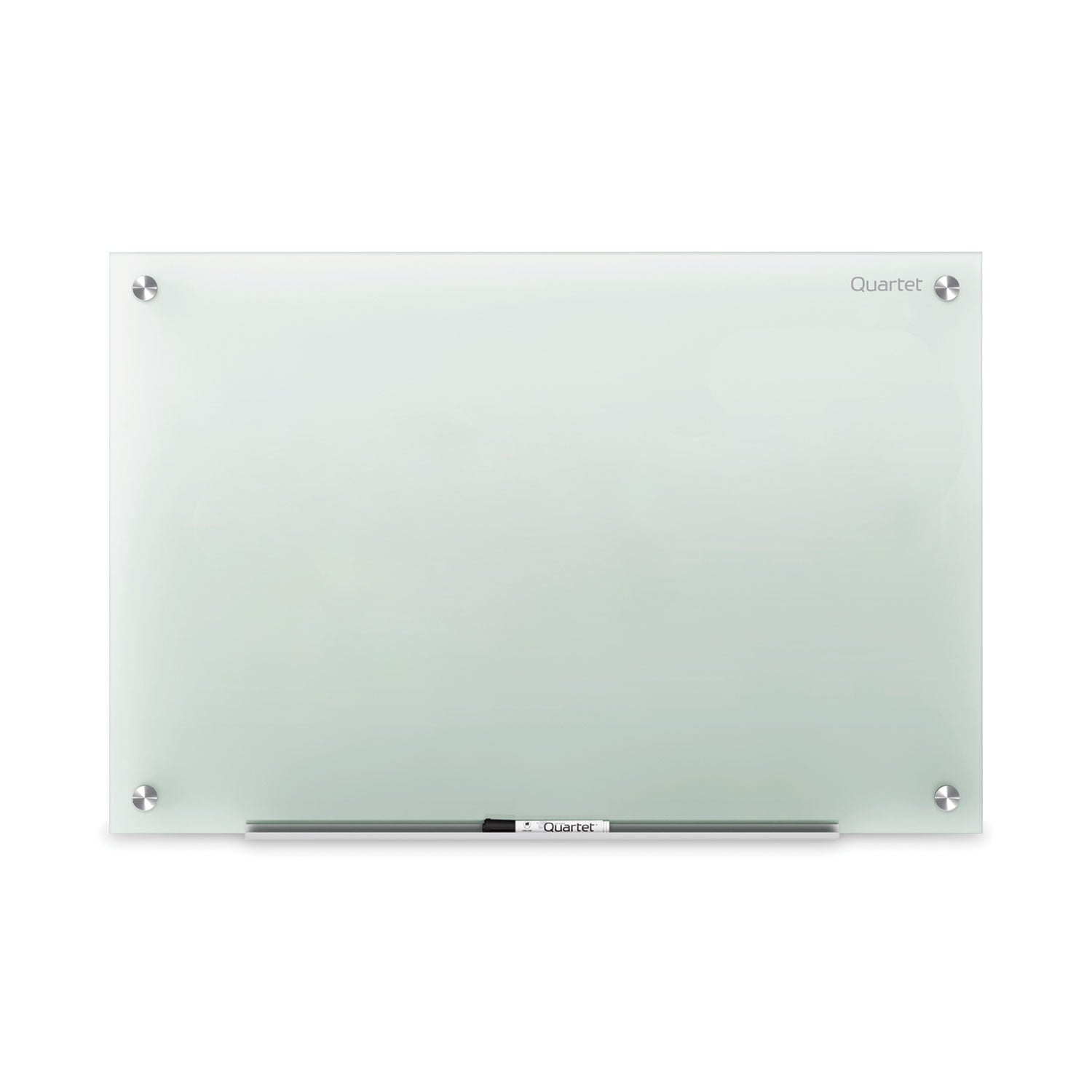 Quartet Infinity Glass Dry-Erase Whiteboard, 36" x 24", Frosted Tempered Glass, Frameless, Includes Mounting Hardware, Marker Tray, and 1 Dry Erase Marker, 1 Each