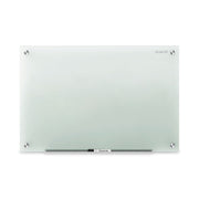 Quartet Infinity Glass Dry-Erase Whiteboard, 36" x 24", Frosted Tempered Glass, Frameless, Includes Mounting Hardware, Marker Tray, and 1 Dry Erase Marker, 1 Each