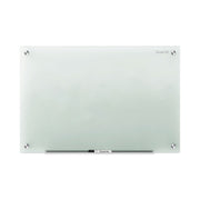 Quartet Infinity Glass Dry-Erase Whiteboard, 72" x 48", Frosted Tempered Glass, Frameless, Horizontal/Vertical Mount, Includes Mounting Hardware, Marker Tray, and 1 Dry Erase Marker, 1 Each