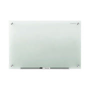 72" (6 ft) Width x 48" (4 ft) Height - White Tempered Glass Surface - White Frame - Horizontal/Vertical - Magnetic - 1 Each