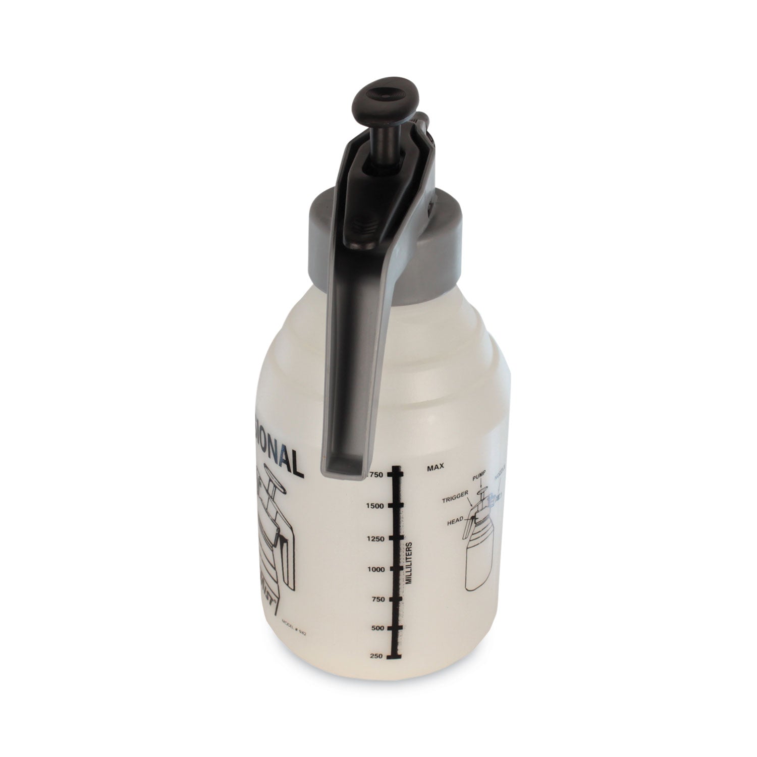 Model 942 Pump-Up Sprayer, 2 qt, Gray/Natural