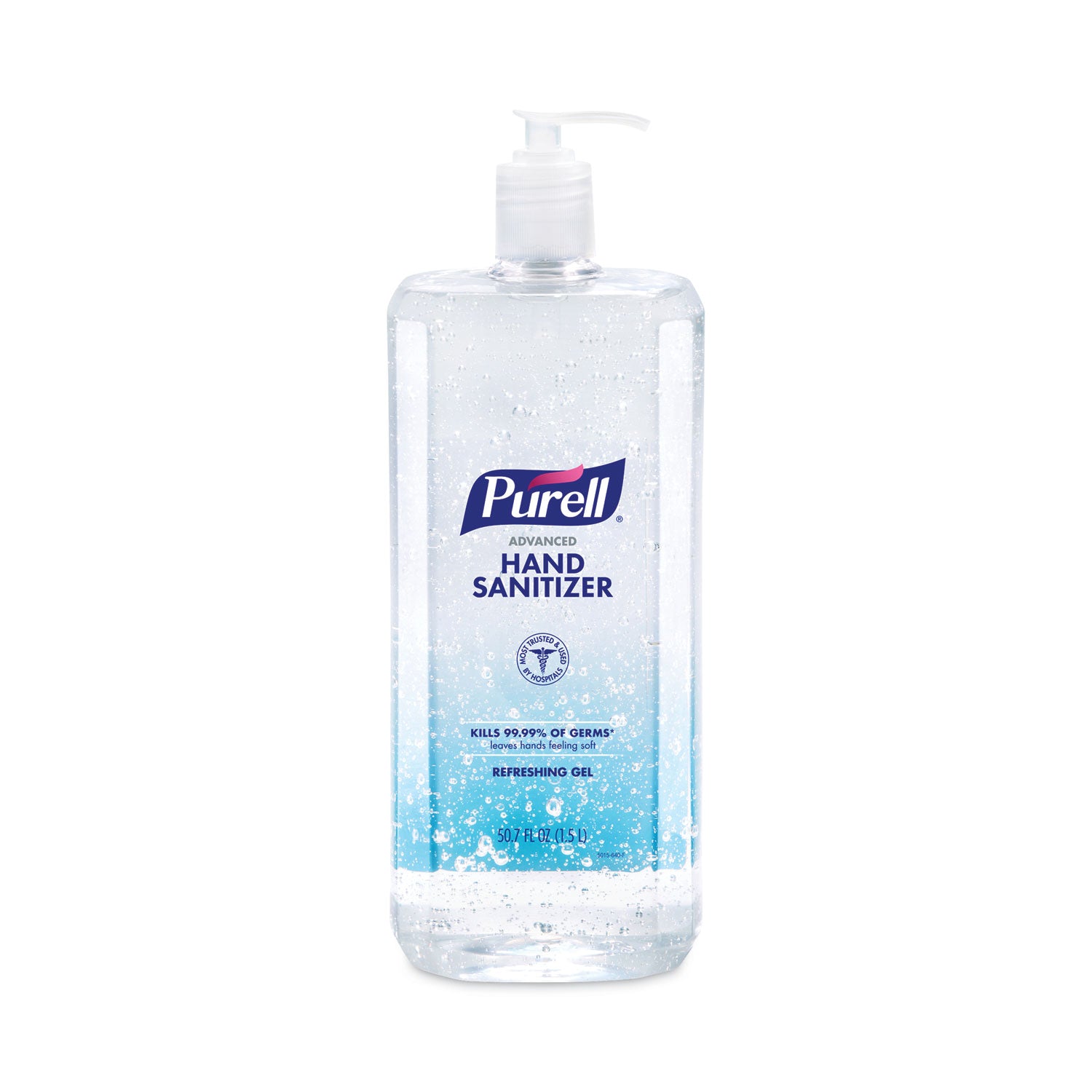 PURELL Advanced Hand Sanitizer Gel, 1.59 Quart Pump Bottle, Clear, Paraben-Free, Phthalate-Free, Preservative-Free, Anti-Irritant, 4/Carton
