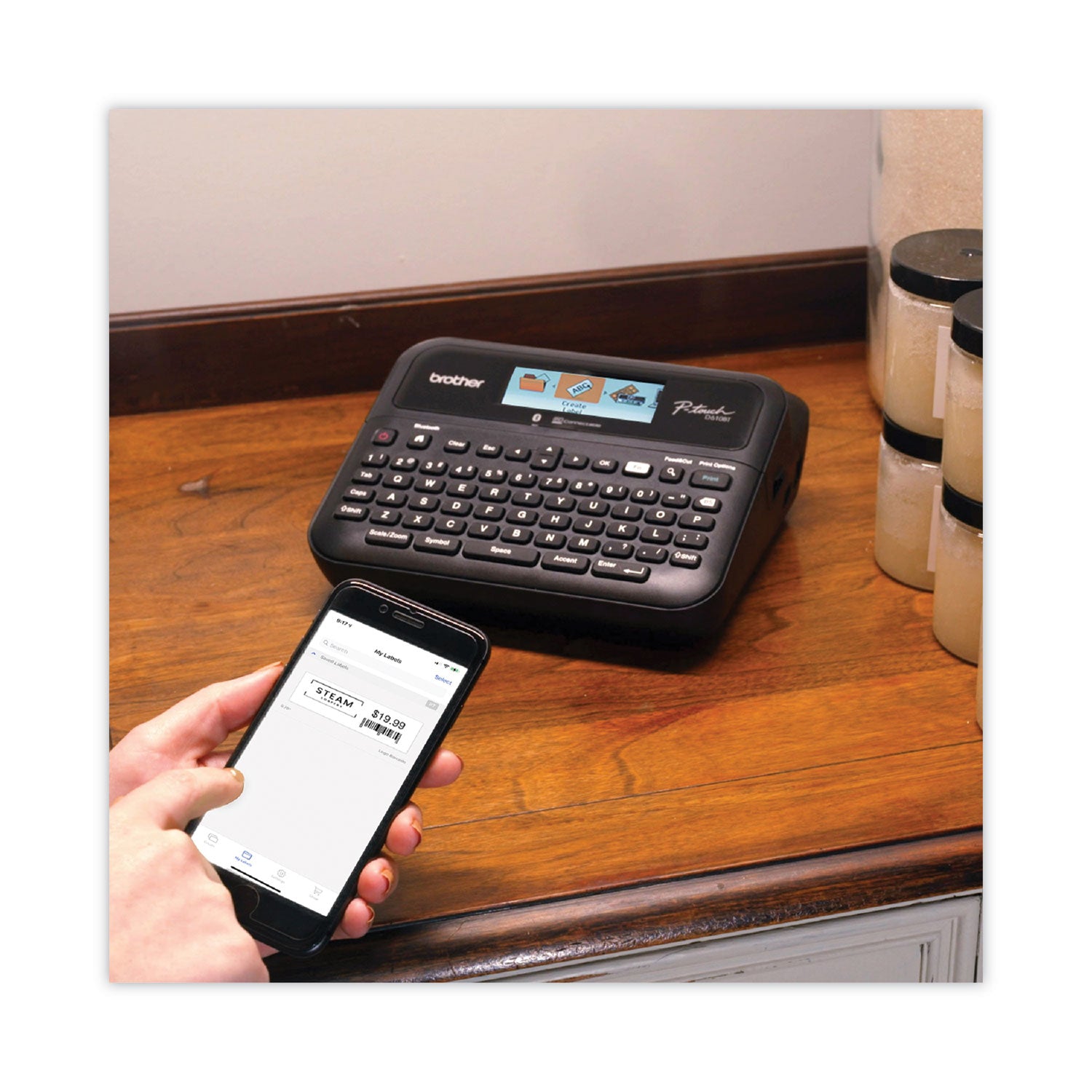 Brother P-Touch PT-D610BT Business Professional Connected Label Maker