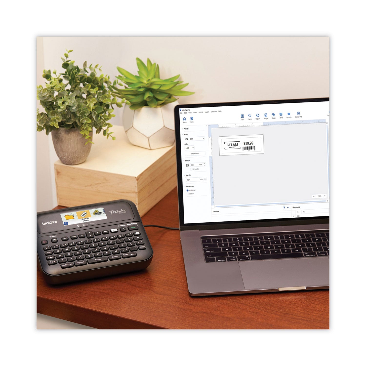 Brother P-Touch PT-D610BT Business Professional Connected Label Maker