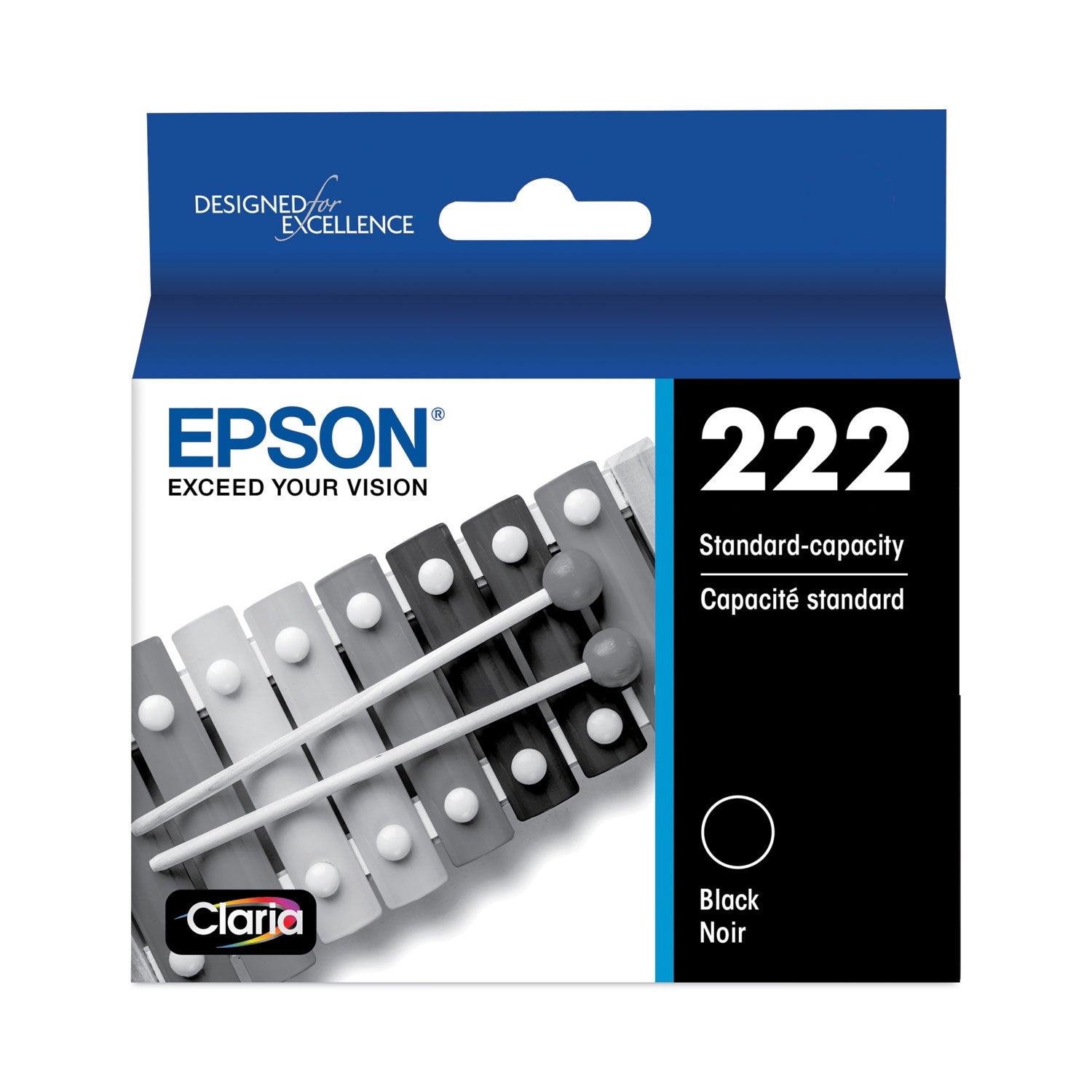 T222120S (T222) Claria Ink, 165 Page-Yield, Black