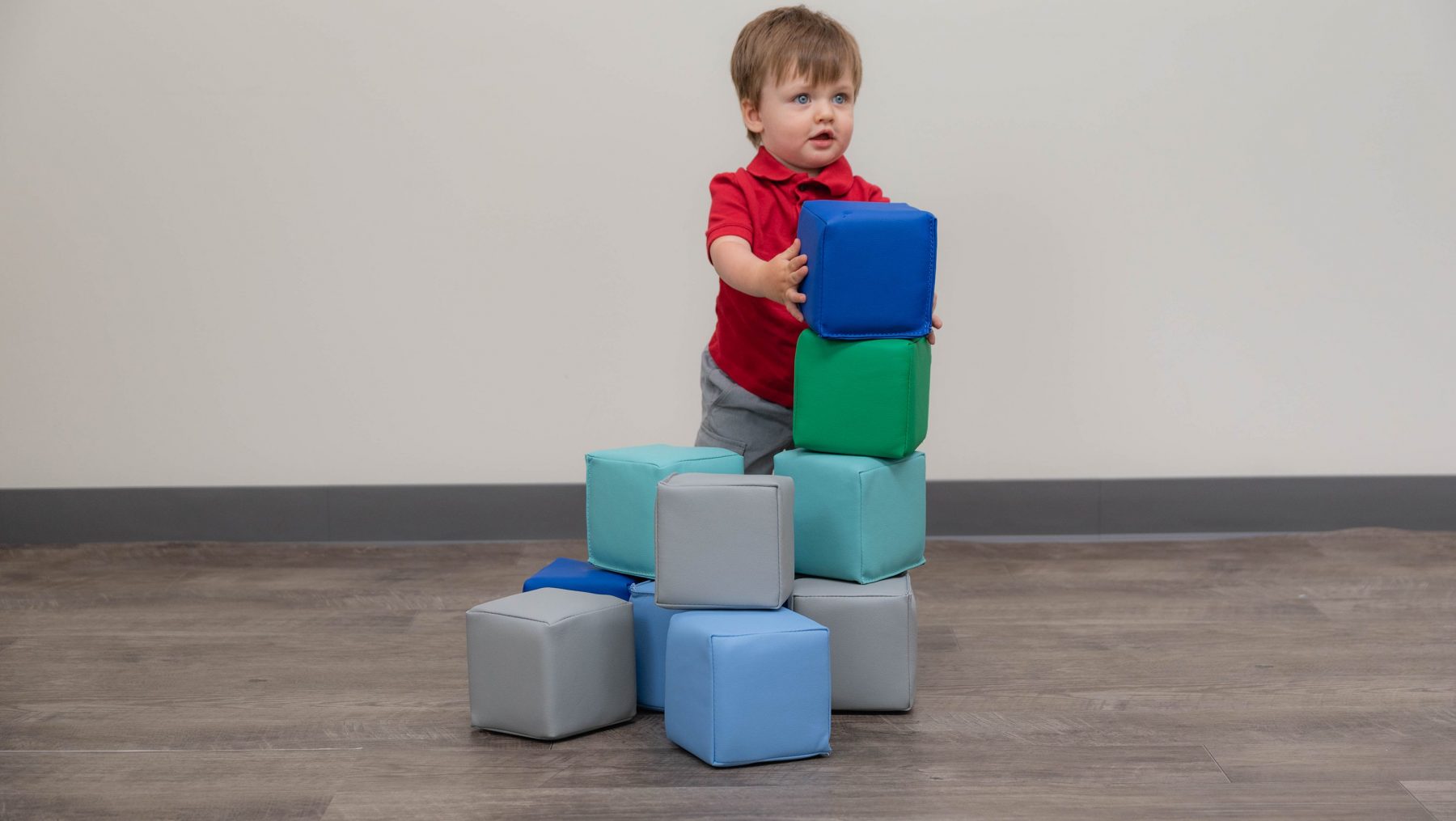 Toddler Baby Blocks - Set of 12 - Contemporary