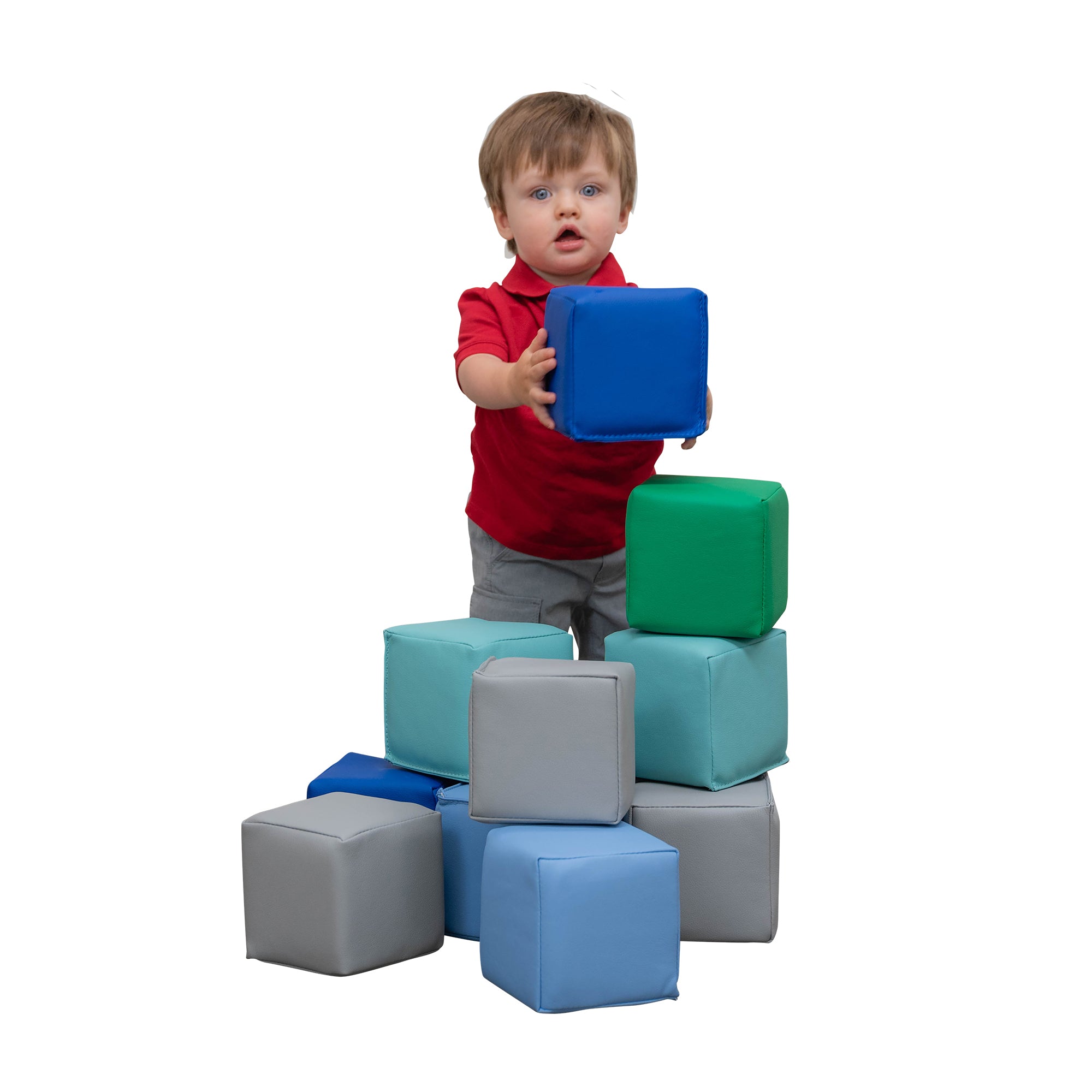 Toddler Baby Blocks - Set of 12 - Contemporary