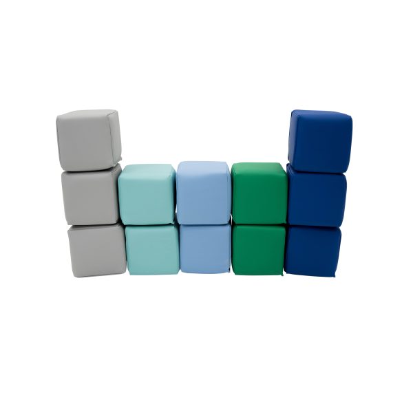 Toddler Baby Blocks - Contemporary Color - Set of 12