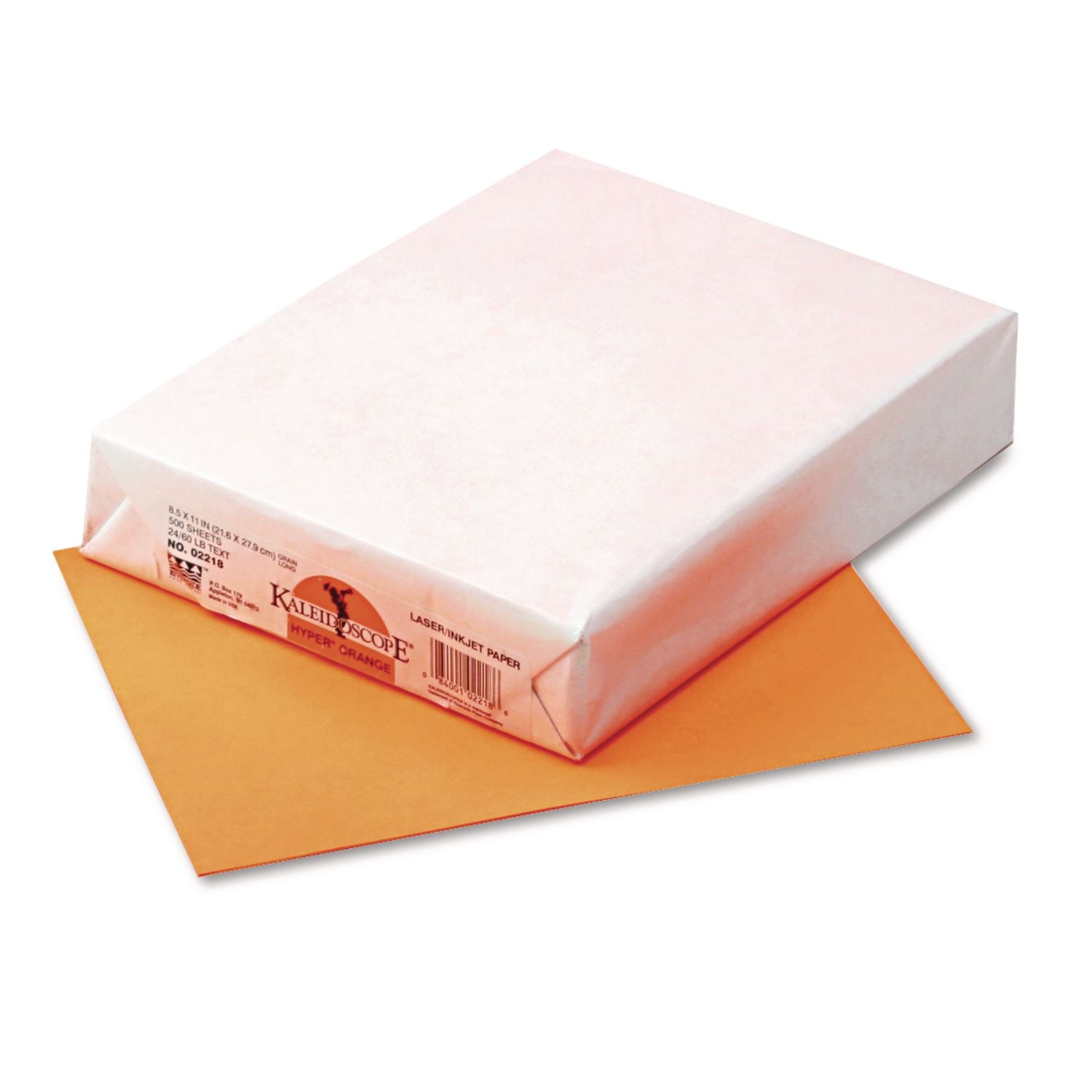Multi-Purpose Paper, Hyper Orange, 8-1/2" x 11", 500 Sheets