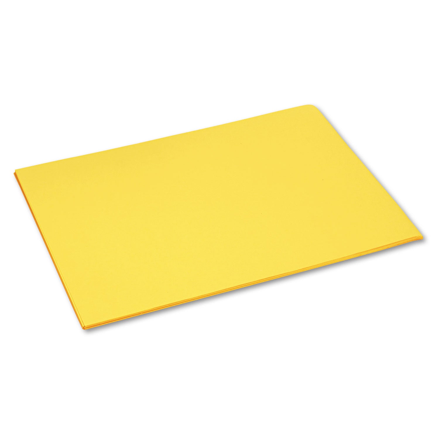 Tru-Ray Construction Paper - 24" Width x 18" Length - 76 lb Basis Weight - Yellow - Sulphite - 1 Pack