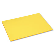 Tru-Ray Construction Paper - 24" Width x 18" Length - 76 lb Basis Weight - Yellow - Sulphite - 1 Pack