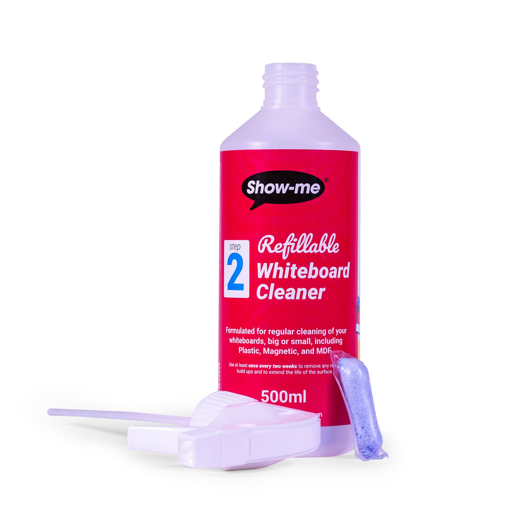 Refillable Dry Erase Board Cleaner, 16.9 fl. oz., Pack of 6