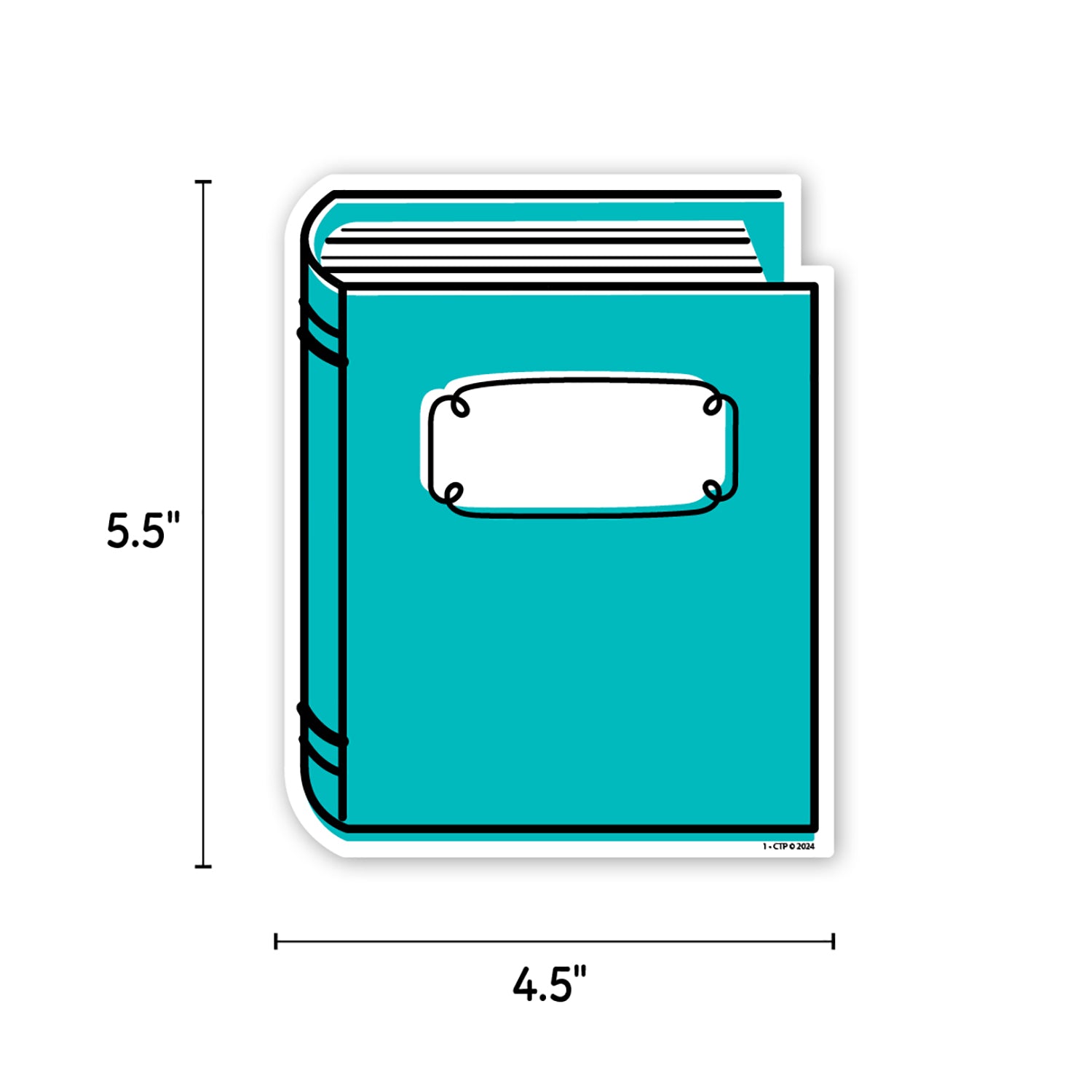 Core Decor Doodle Books 6" Designer Cut-Outs, Pack of 36
