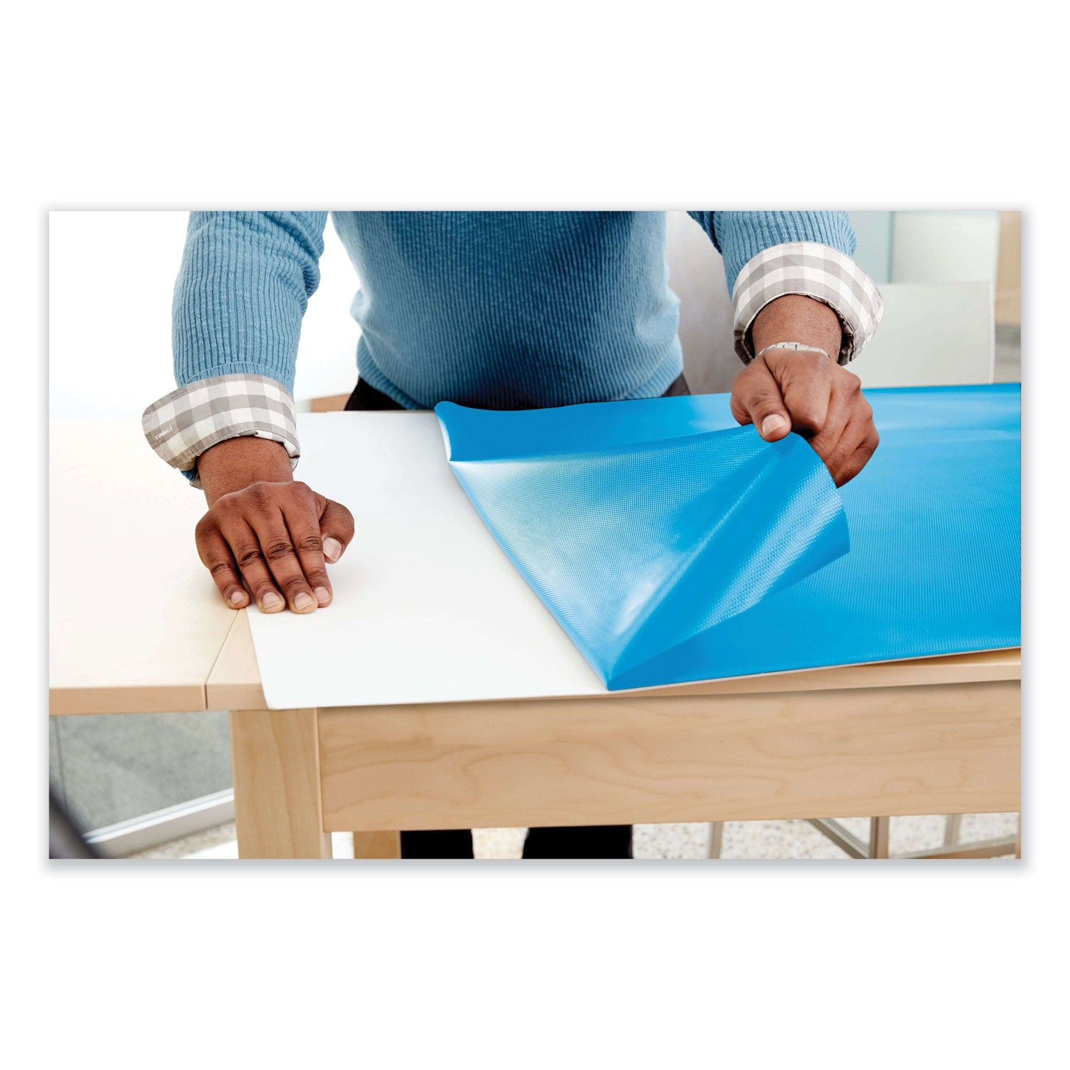 Post-it Self-Stick Dry-Erase Film Surface, 48" x 72", White, Rectangle, Flexible, Stain Resistant, Self-stick, 1 Pack