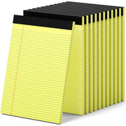 Legal Pad, 8-1/2" x 11", 50 Sheets, Canary, Pack of 12