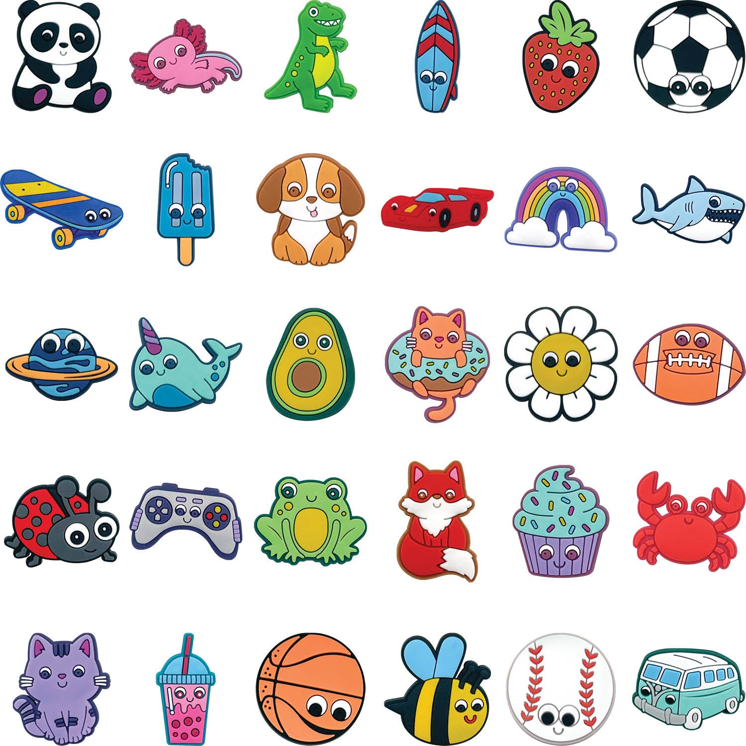 Pencil Charms, Set of 60