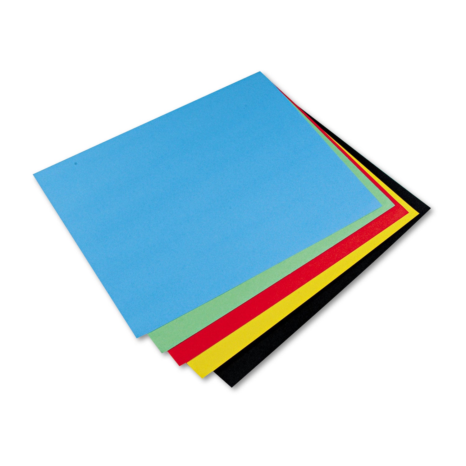 4-Ply Railroad Board, 10 Assorted Colors, 22" x 28", 25 Sheets