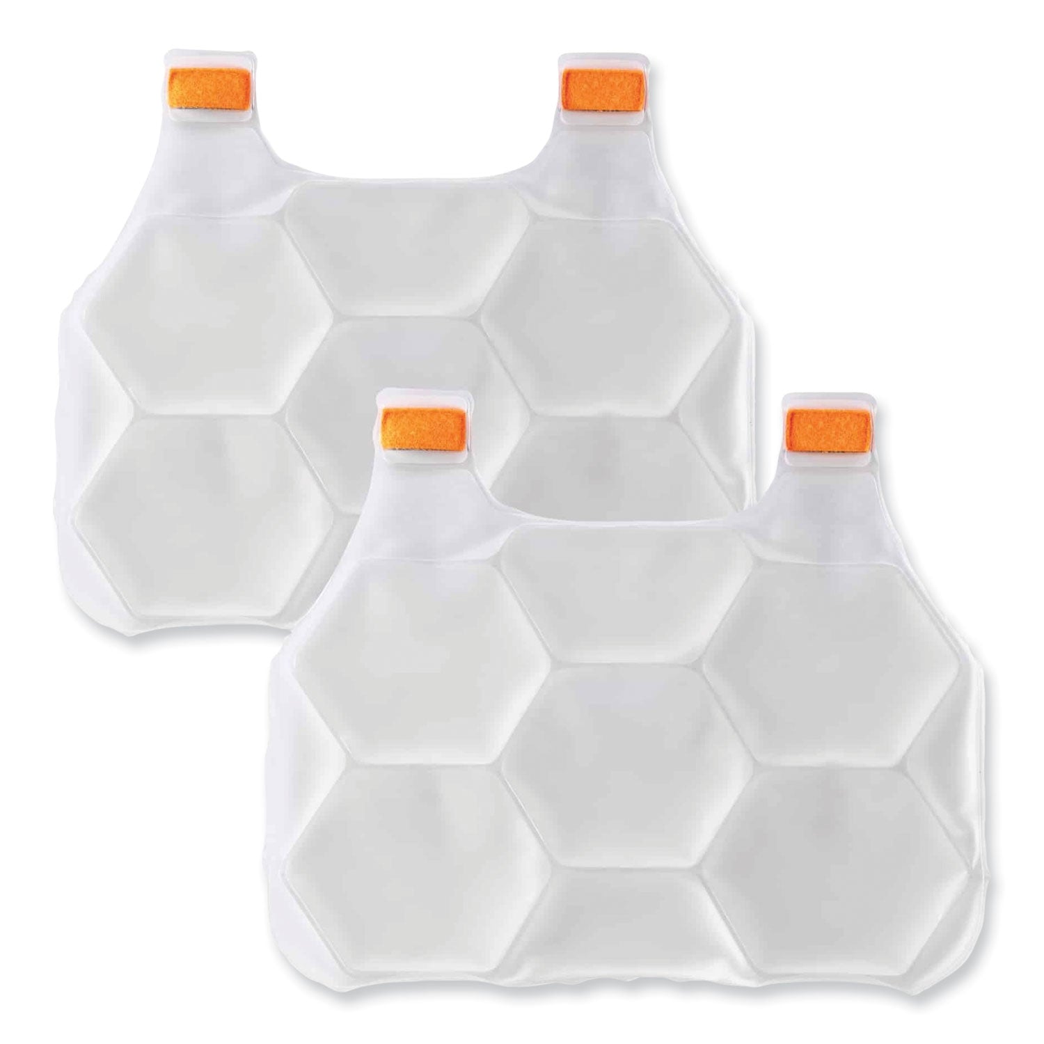Ergodyne 6220 Phase Change Cooling Vest Charge Packs, Clear/White, Cotton, 2 per Set