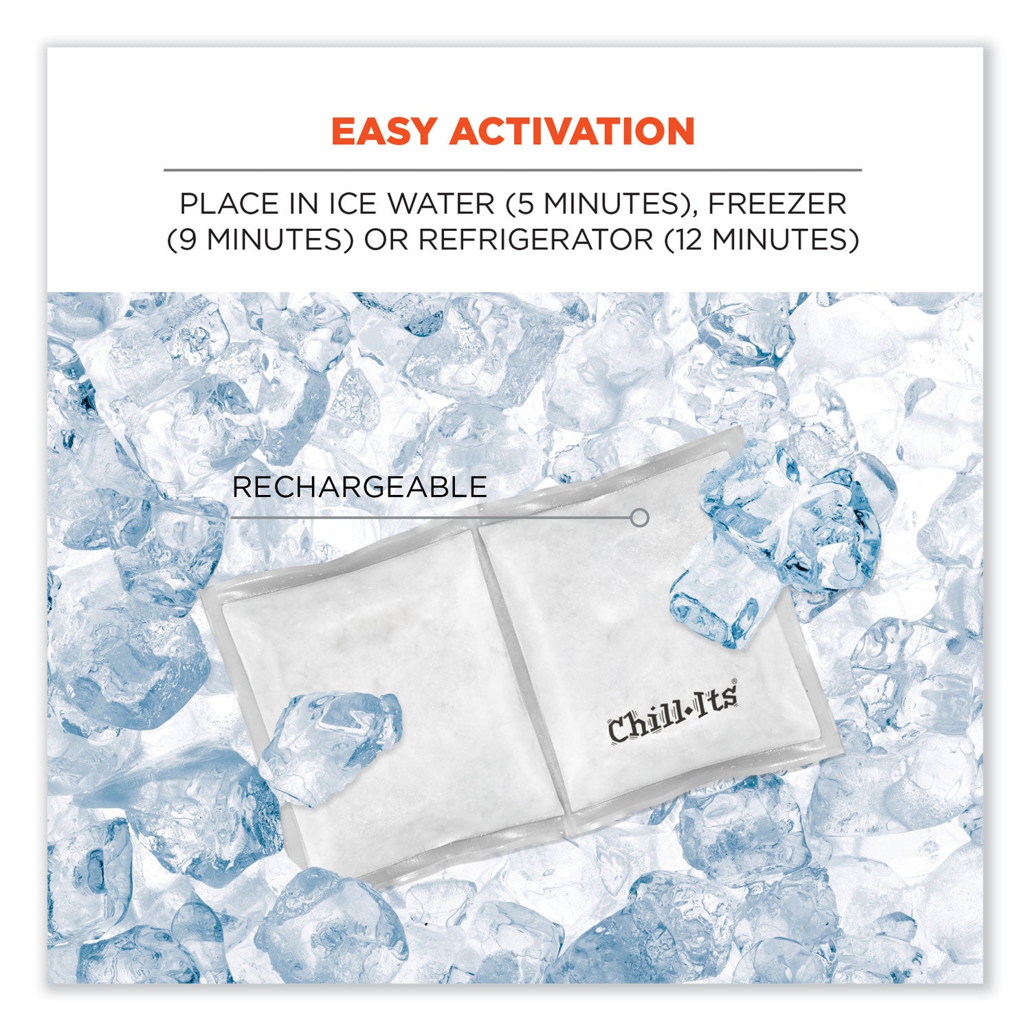 6" - Rechargeable, Phase Change Cooling - 1 Each