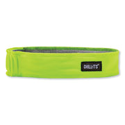 Ergodyne 6605 High-Performance Headband - 2" Height x 0.3" Width x 20" Length - Lime - Cloth, Elastic - 6 / Carton