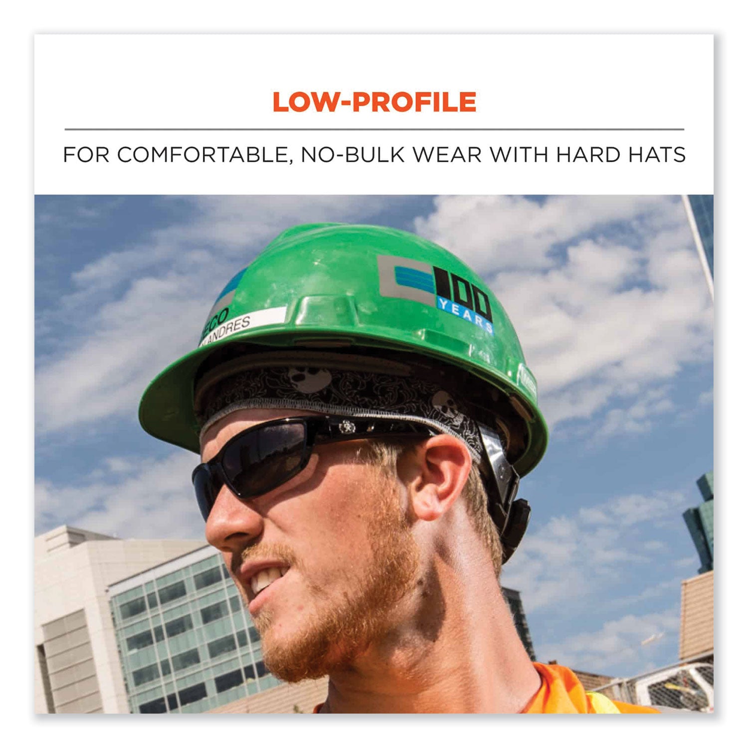 Ergodyne 6605 High-Performance Headband - 2" Height x 0.3" Width x 20" Length - Lime - Cloth, Elastic - 6 / Carton