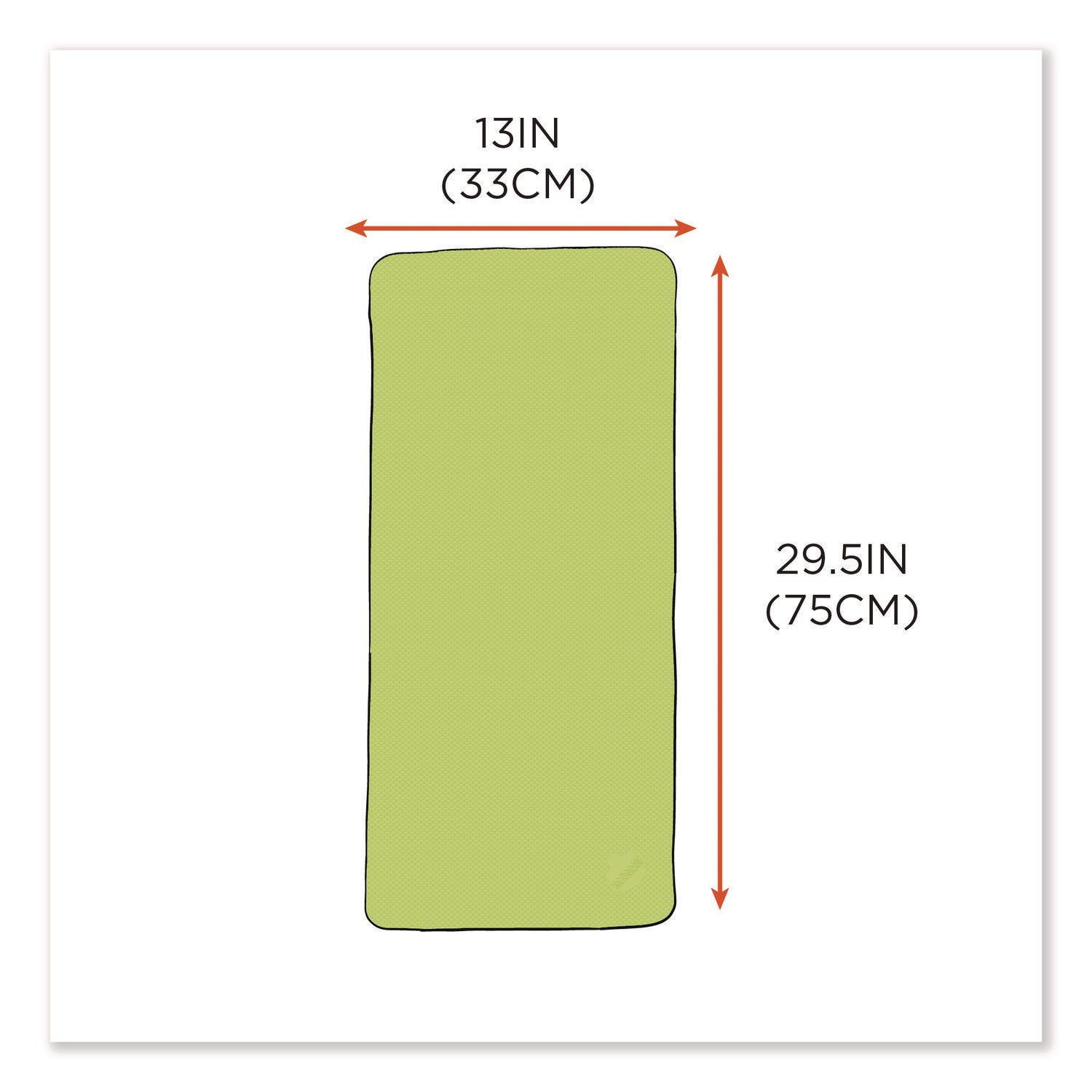 Ergodyne Evaporative Cooling Towel - High Visibility Lime - 1 Each