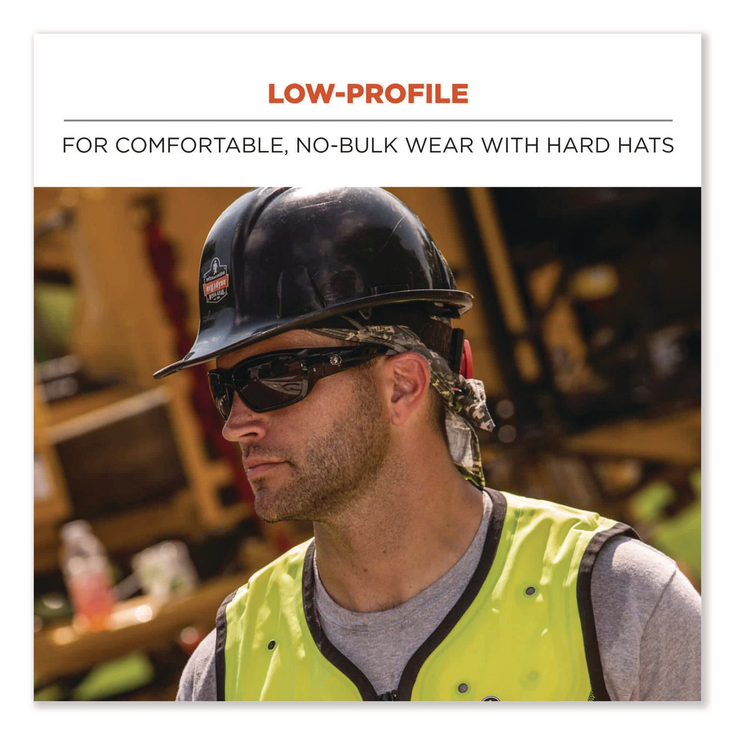 Ergodyne Chill-Its 6615 High-Performance Bandana Do Rag, Multi-Color Fabric, 6 per Carton