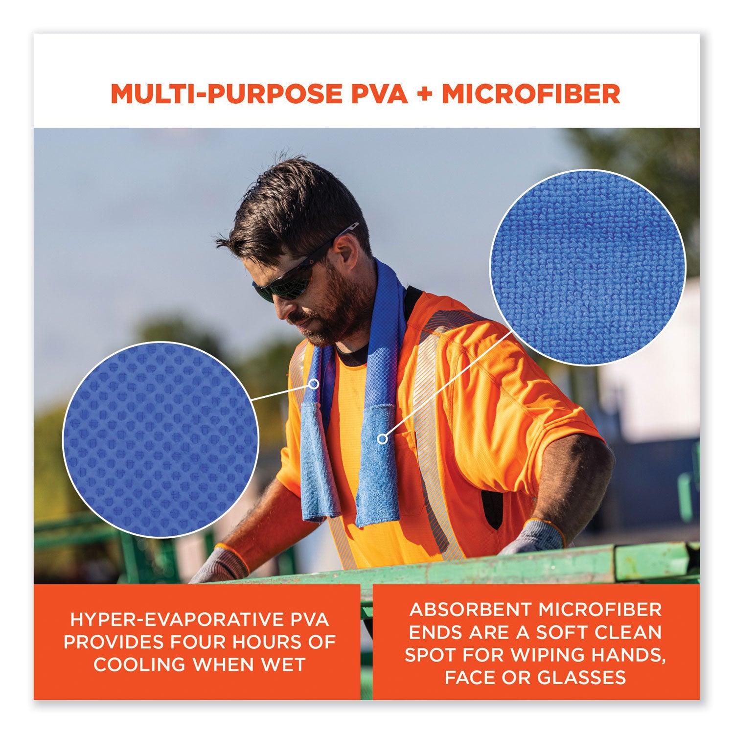 Blue - Polyvinyl Alcohol (PVA), MicroFiber - 1 Each