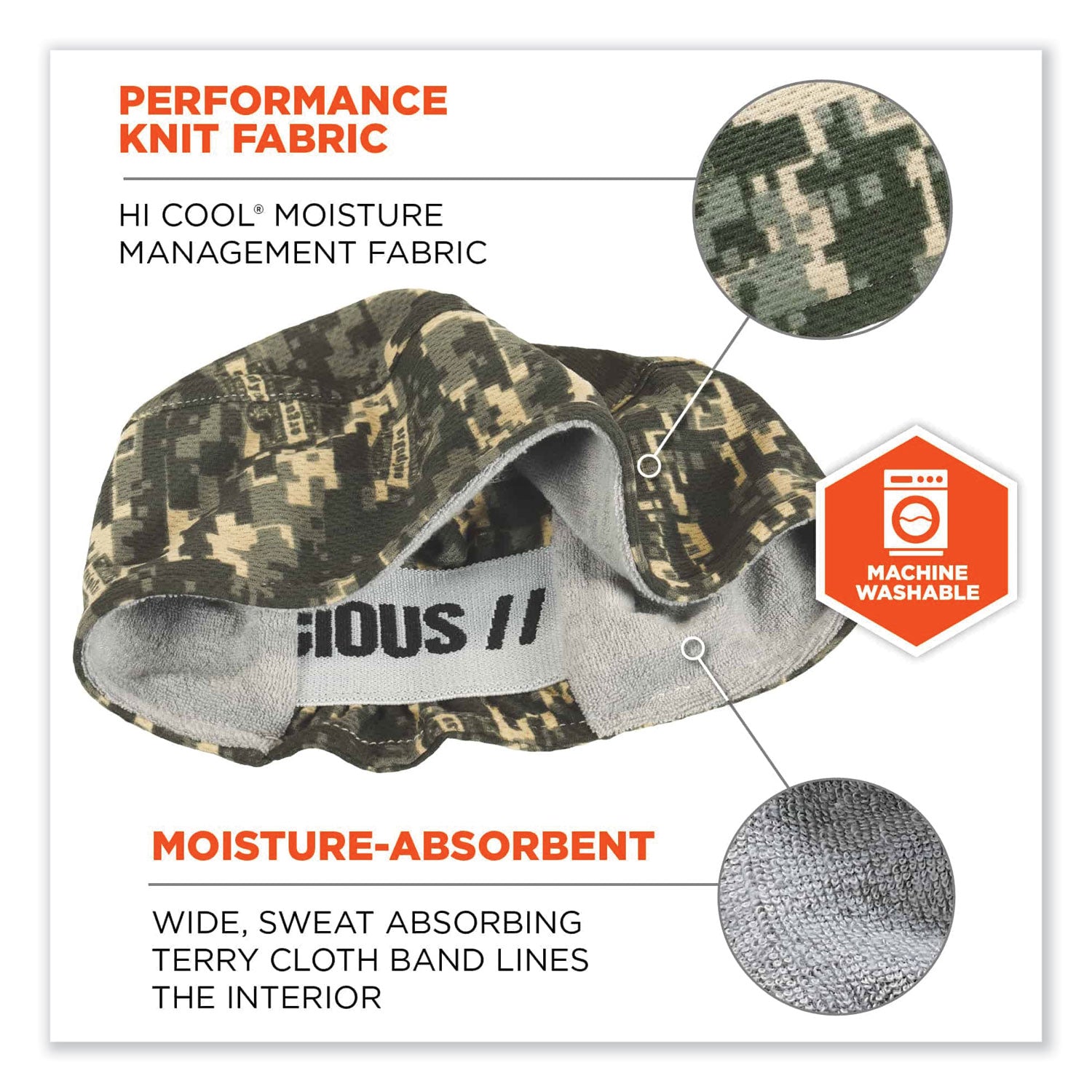 Fabric, Elastic - Camouflage