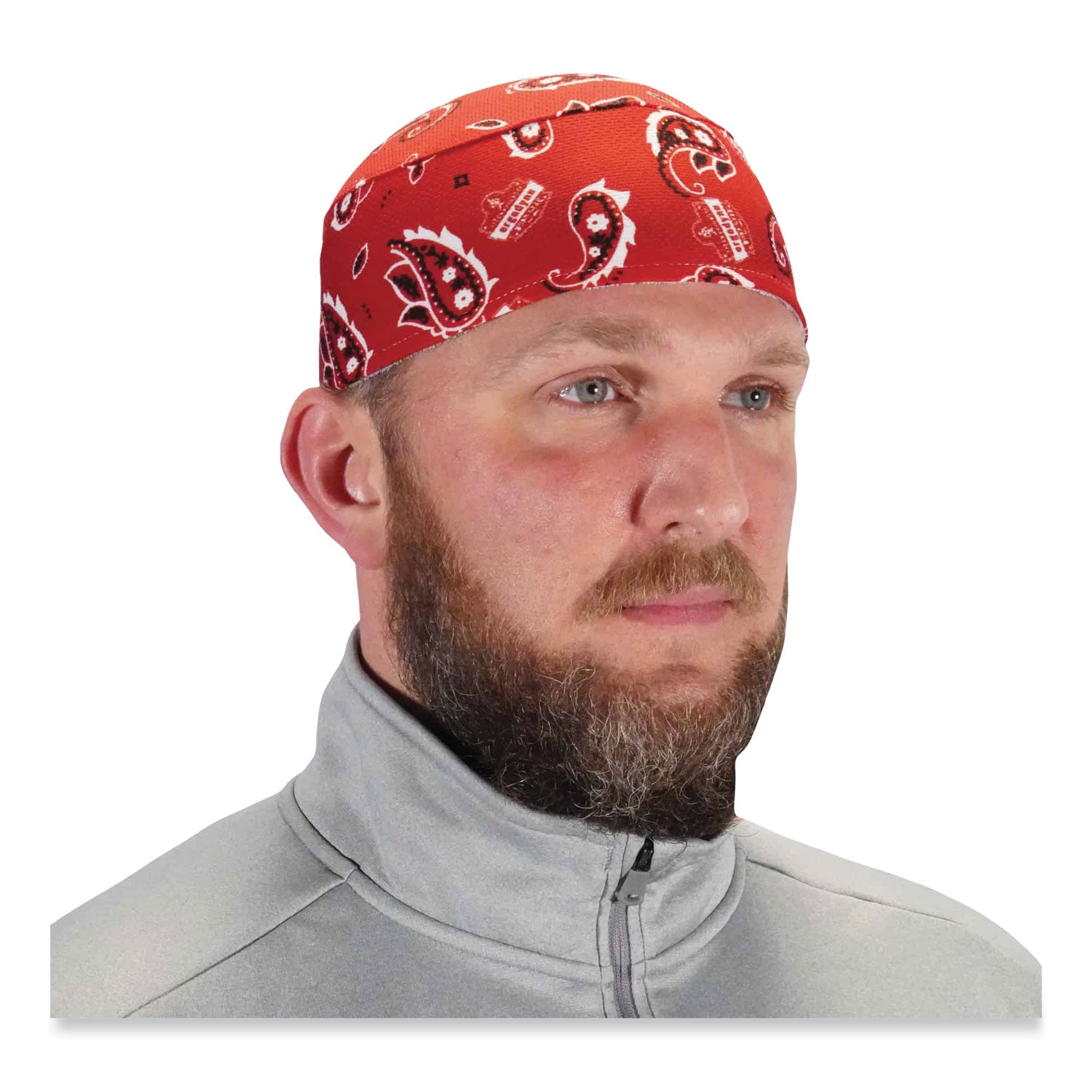 Fabric, Elastic - Red Western