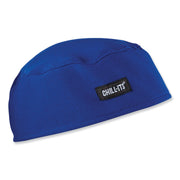 Ergodyne 6630 Skull Cap - Terry Cloth - Fabric, Elastic - Blue