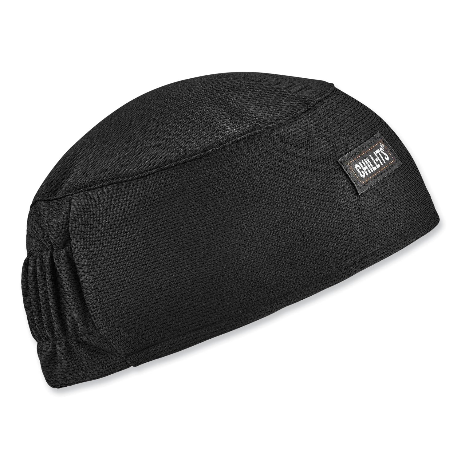 Ergodyne 6630 Skull Cap - Terry Cloth - Fabric, Elastic - Black