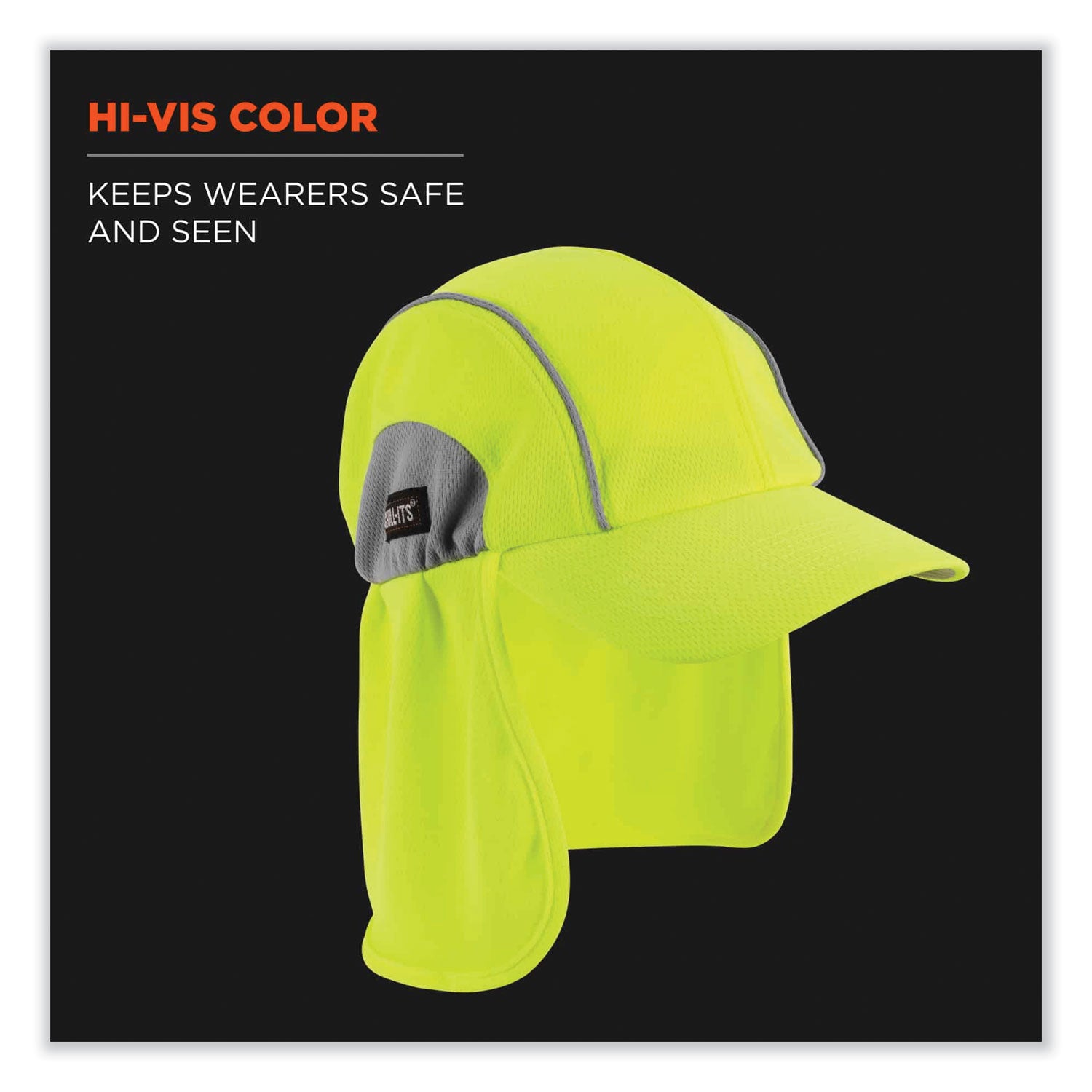 Ergodyne 6650 High-Performance Hat with Neck Shade - Lime