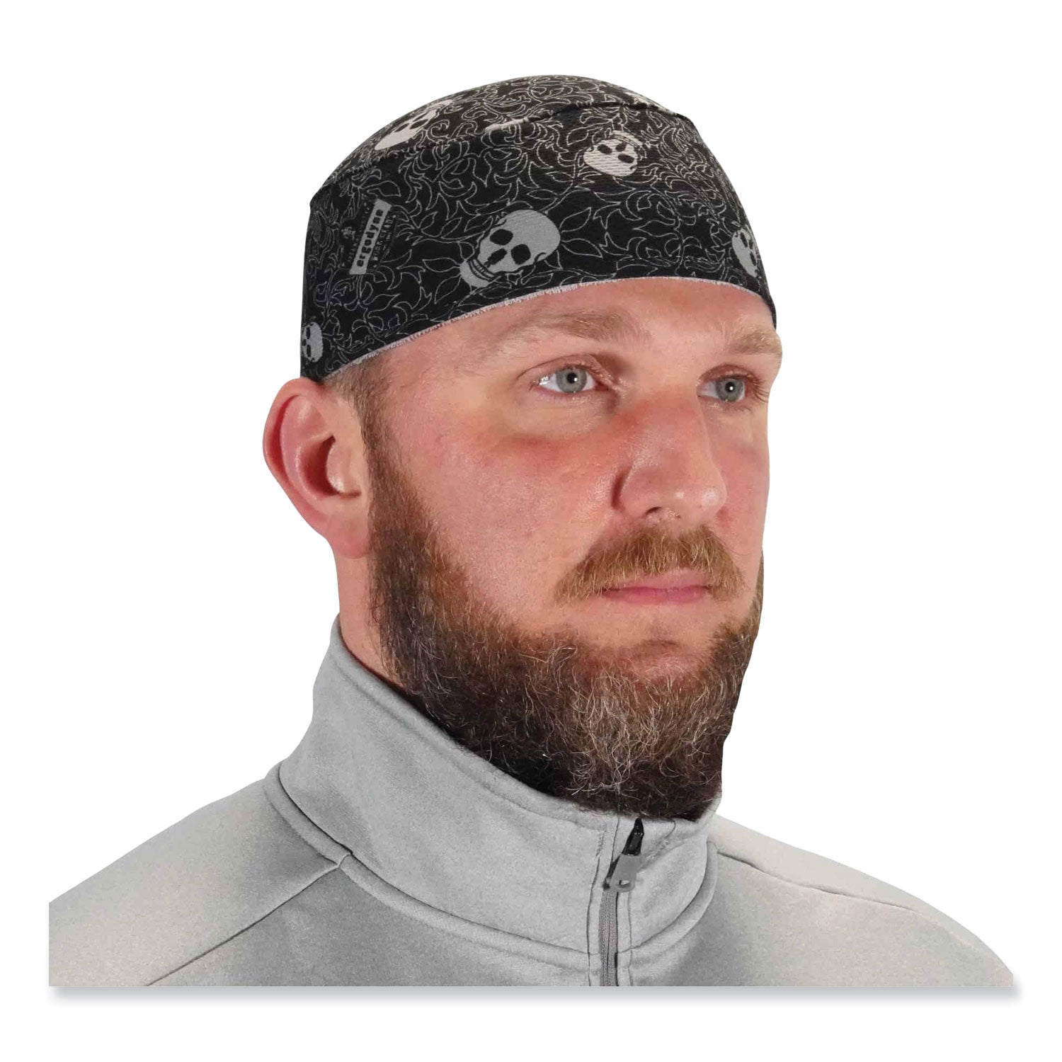 Ergodyne 6630 Skull Cap, Terry Cloth, Fabric and Elastic, Moisture Absorbent, Stretchable, Comfortable, Machine Washable, 6 per Carton