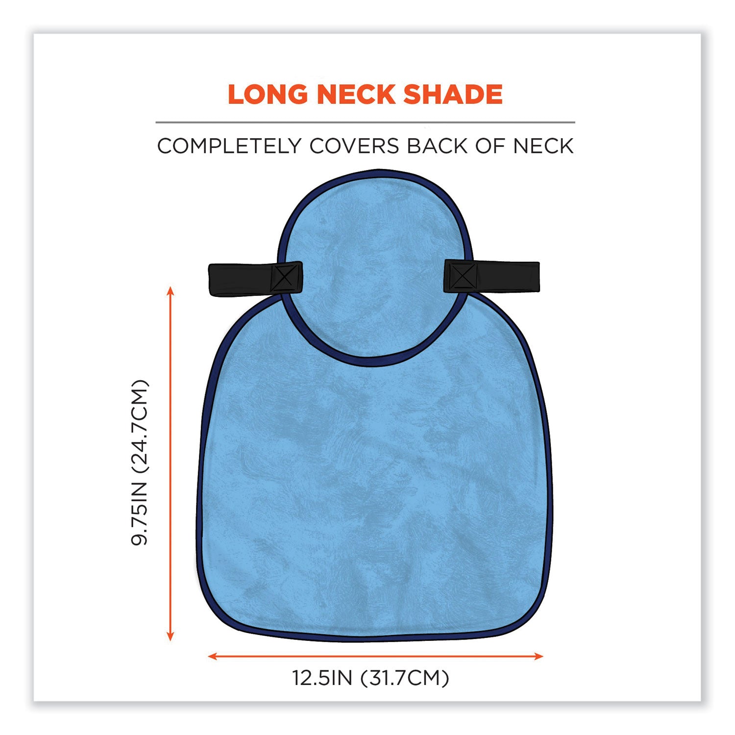 9.5" Height x 0.5" Width - Blue - Polyvinyl Alcohol (PVA) - 6 / Carton
